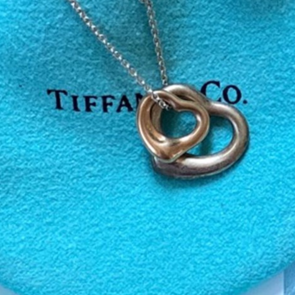 Tiffany and co Open Heart Rose gold heart pendant ONLY